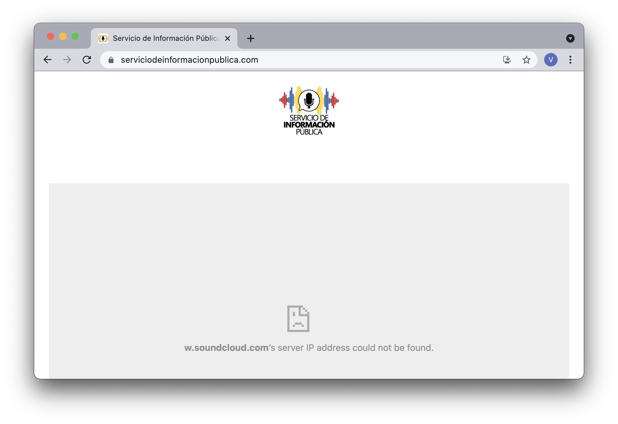 Home Page of Servicio de Información Pública